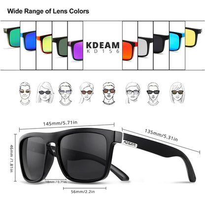 KDEAM All-Fit Polarized Sunglasses